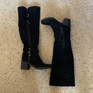 GUESS Black Thigh High Boots Size 8